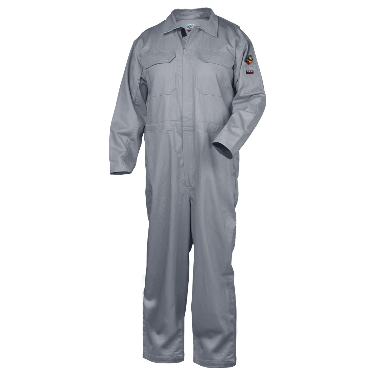 Picture of Black Stallion CF2215-GY 9 OZ FLAME-RESISTANT COTTON COVERALLS